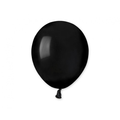 Latexové dekoračné balóny pastel čierna 13 cm