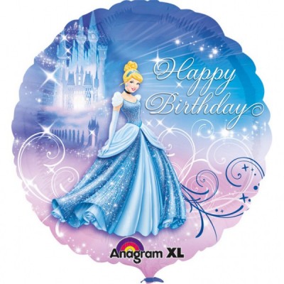 Fóliový balón Happy B-Day Cinderella