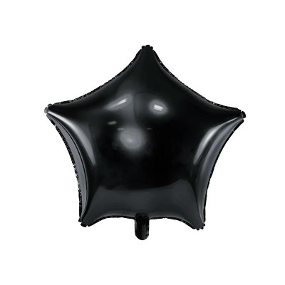 Fóliový balón hviezda čierna