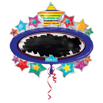 Fóliový  balón Supershape s hviezdami a osobným textom