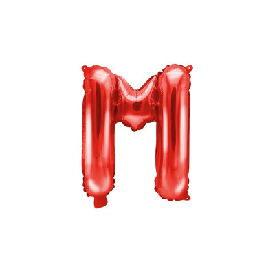 Fóliový balón M červený
