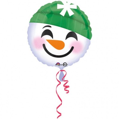 Fóliový balón snehuliak