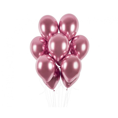 Latexový balón lesklý ružový 33 cm