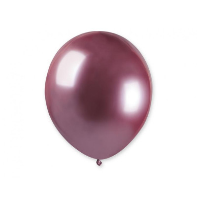 Latexové dekoračné balóny chrómové ružové 13 cm