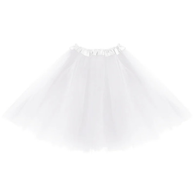 Tylová sukňa biela 40 cm