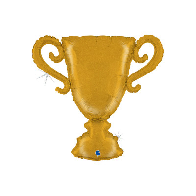 Fóliový Supershape Víťazný pohár zlatý holografický