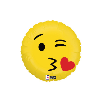 Fólový balón Emoji kiss