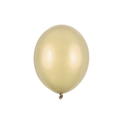 Latexový balón metalická zlatá extra silný 30 cm