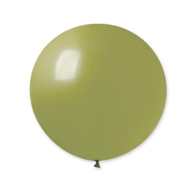 Latexový dekoračný balón pastelová olivová zelená 75 cm