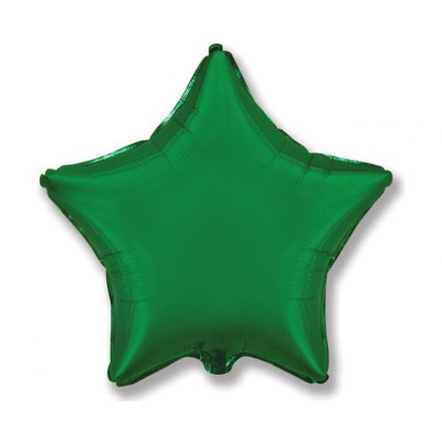 Fóliový balón hviezda zelená
