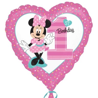 Fóliový balón Minnie Mouse 1st B-Day