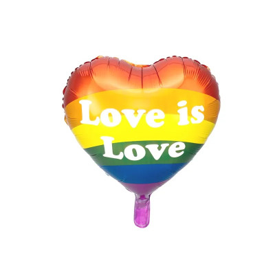 Fóliový balón srdce Love is love