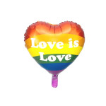 Fóliový balón srdce Love is love