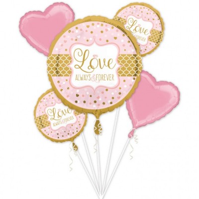 Buketa fóliový balón svadobný Love always & forever