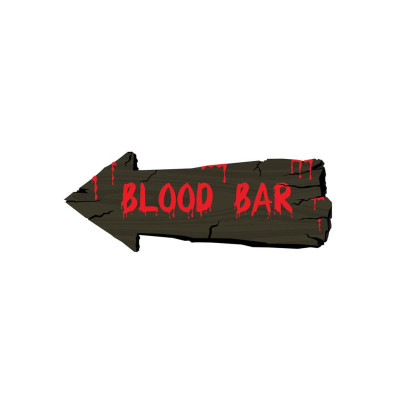 Nástenná dekorácia Blood bar