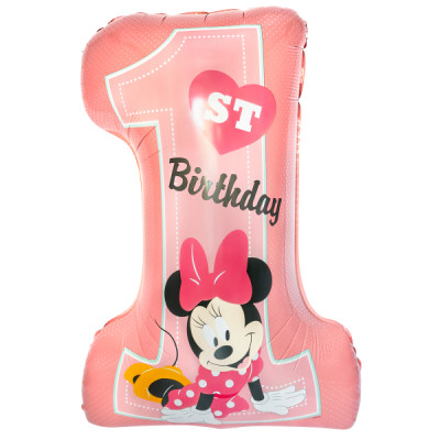 Fóliový balón Minnie Mouse 1st Birthday