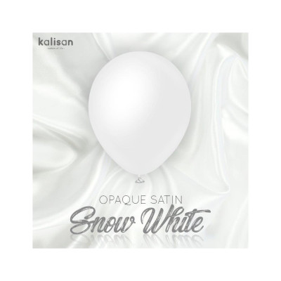 Latexový balón Satin Snow white 30 cm