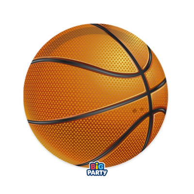 Papierové taniere Basketbal 18 cm