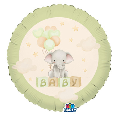 Fóliový balón Baby so sloníkom
