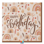 Servítky Happy Birthday Boho