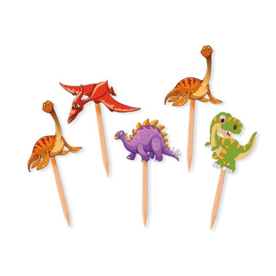 Zapichovacie ozdoby do muffinov Dinosaur
