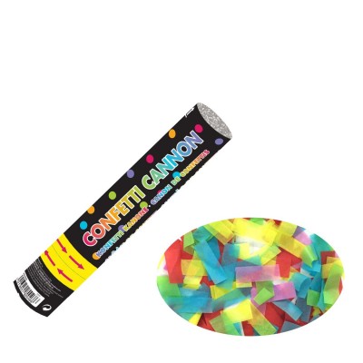 Vystreľovacie konfety farebné