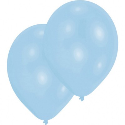 Latexové balóny perleťové modré 10 ks