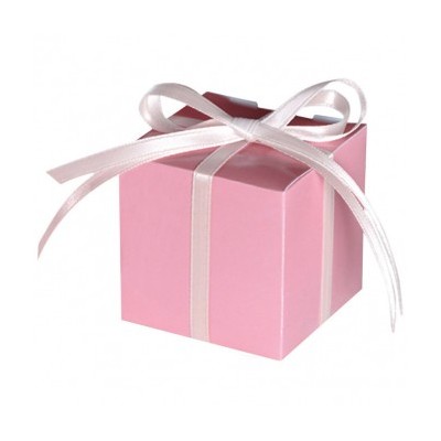 Svadobné darčekové krabičky ružové