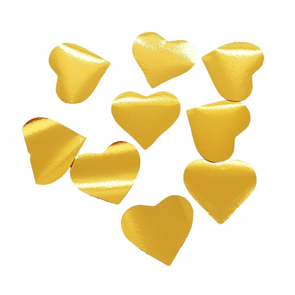 Fóliové konfety srdiečka zlaté