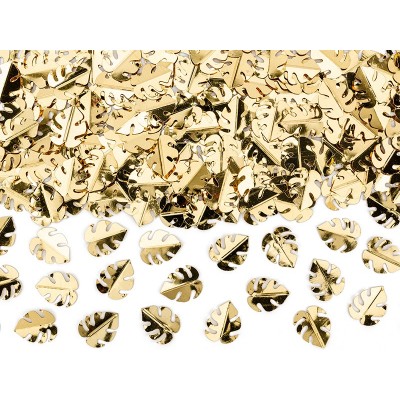 Konfety metalické zlaté listy