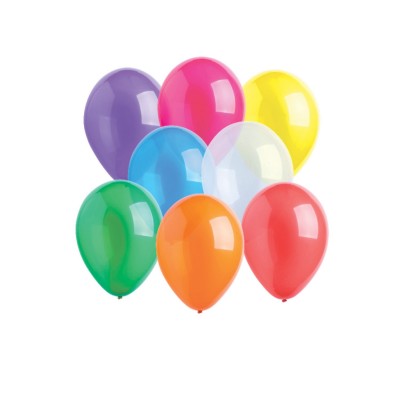 Latexové balóny kryštálové mix farieb 50 ks