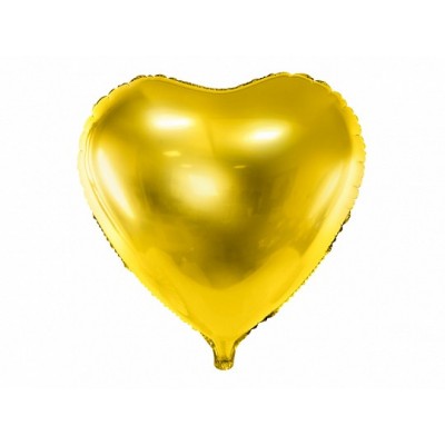 Fóliový balón zlaté srdiečko