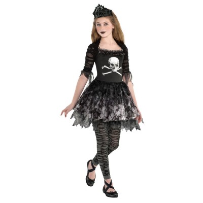 Dievčenský kostým Zombie kráľovna 6-8 rokov