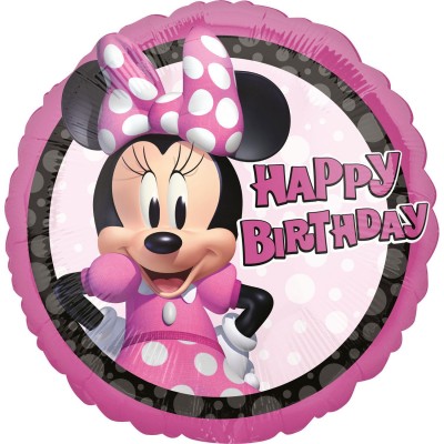 Fóliový balón Minnie happy birthday
