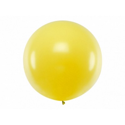 Latexový mega balón pastelová žltá