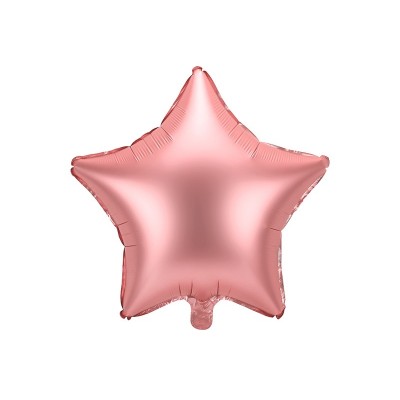 Fóliový balón zlato ružová hviezda