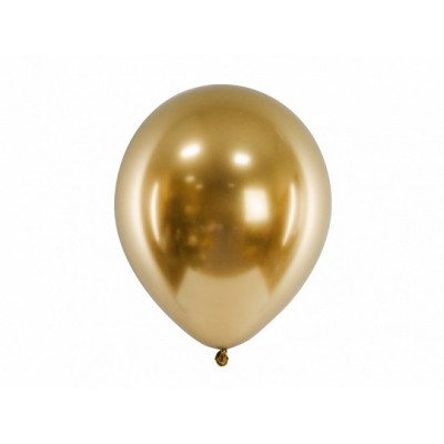 Latexový lesklý balón zlatý