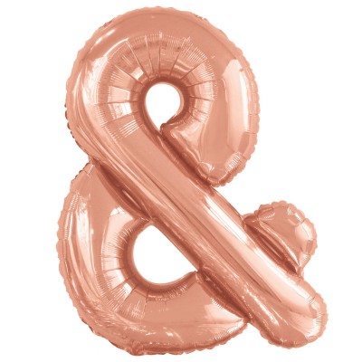 Fóliový balón znak & ružovo zlatý