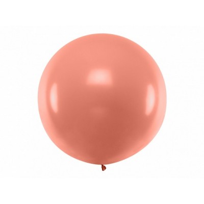 Latexový mega balón metalický zlato ružový
