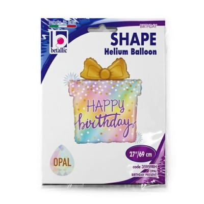 Fóliový balón supershape Happy B-Day present