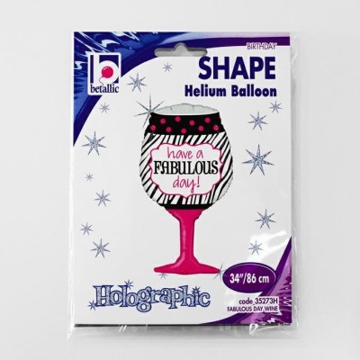 Fóliový balón supershape vínový pohár