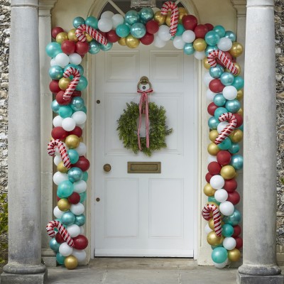 Balónová dekoračná sada oblúk Vianoce
