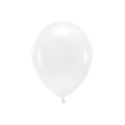 Latexové ECO balóny pastelové biele