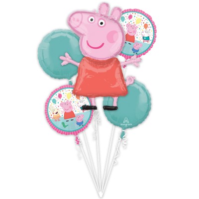 Balónová kytica Peppa Pig