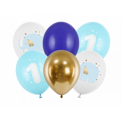 Latexové balóny prvé narodeniny mix farieb chlapček