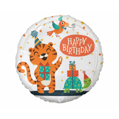 Fóliový balón tiger Happy B-Day
