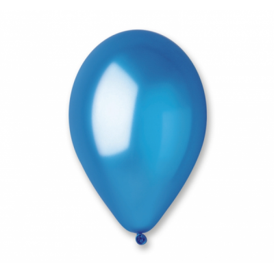 Latexový balón modrá metalická farba