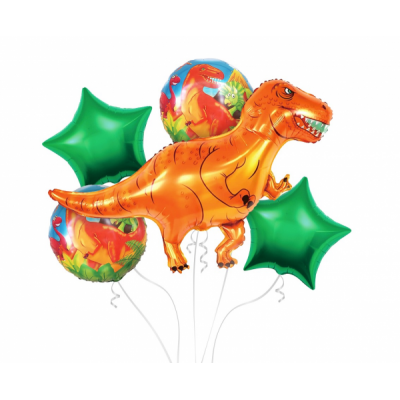 Balónová buketa dinosaur