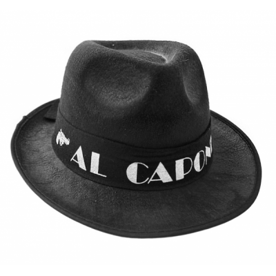 Klobúk Al Capone čierny