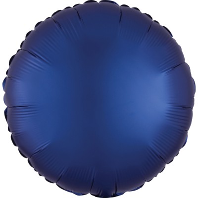 Fóliový balón Satin Luxe guľatý kráľovská modrá